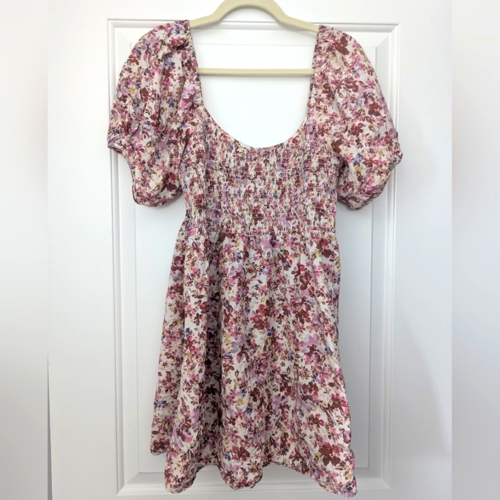 Auguste The Label Rosemary Annastasia Linen-Blend Mini Dress
